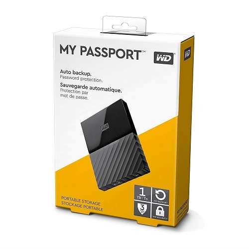 WD My Passport 1TB - Black Hard Disk image 1